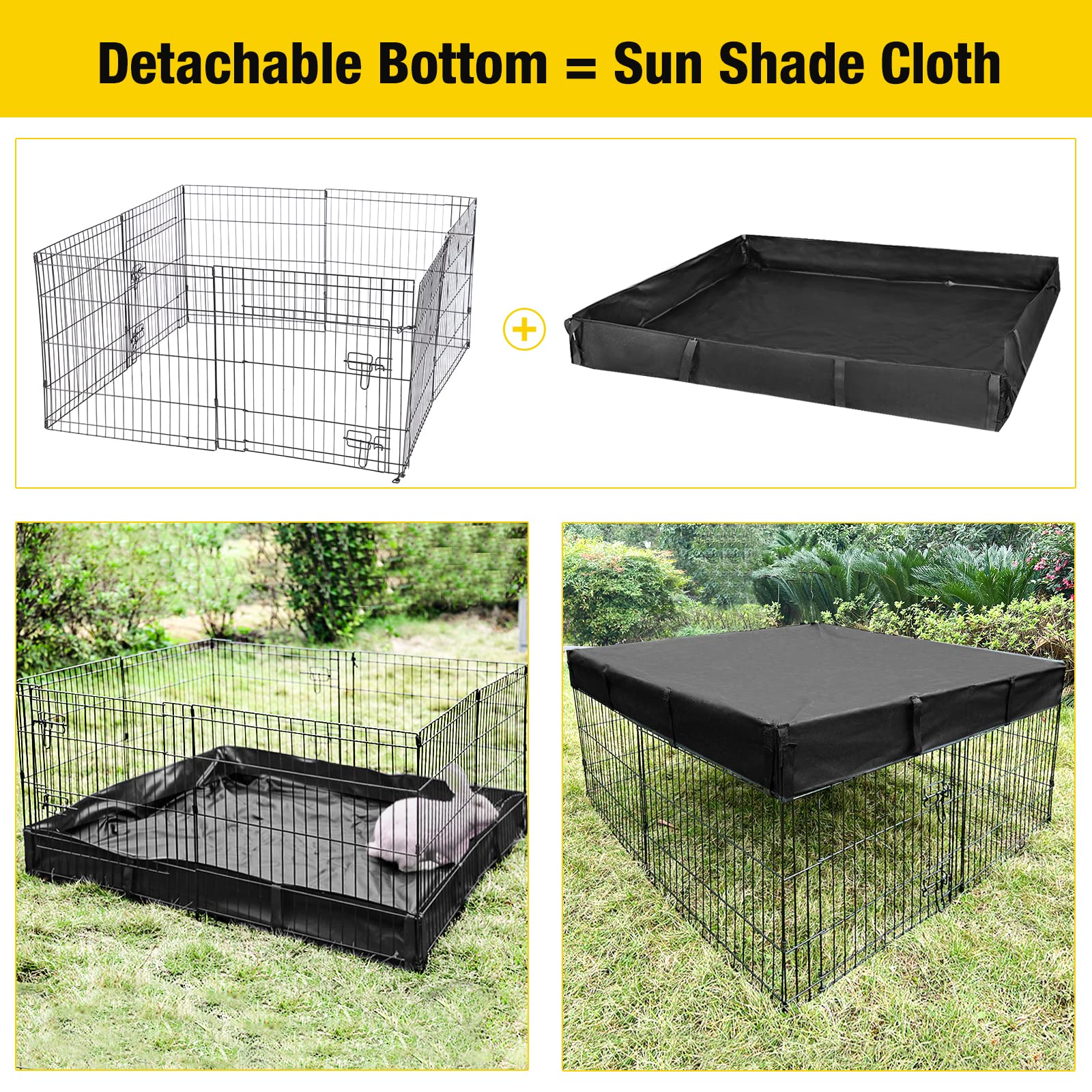 Aivituvin 1.3-inch mesh safety spacing maintains ventilation while preventing escapes.