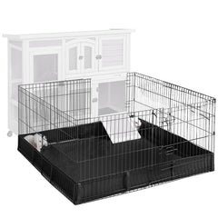 Aivituvin extension playpen for guinea pigs in outdoor use with spacious play area.
