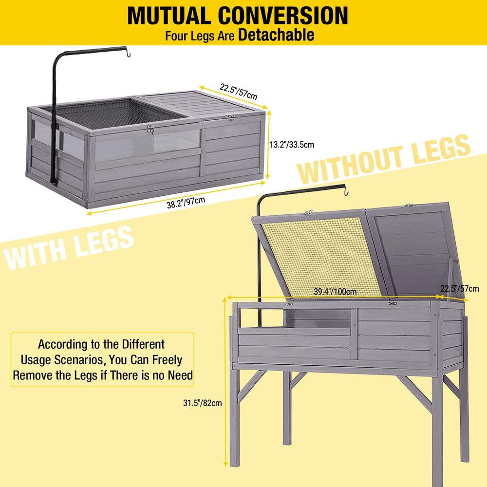 Aivituvin tortoise habitat indoor-outdoor use weatherproof and durable
