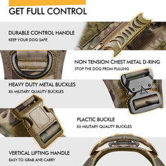 AIWAI tactical harness top pocket for secure essentials on walks.