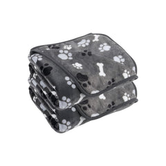 AIWEK dog blanket with paw bone pattern protects furniture and keeps pets warm.