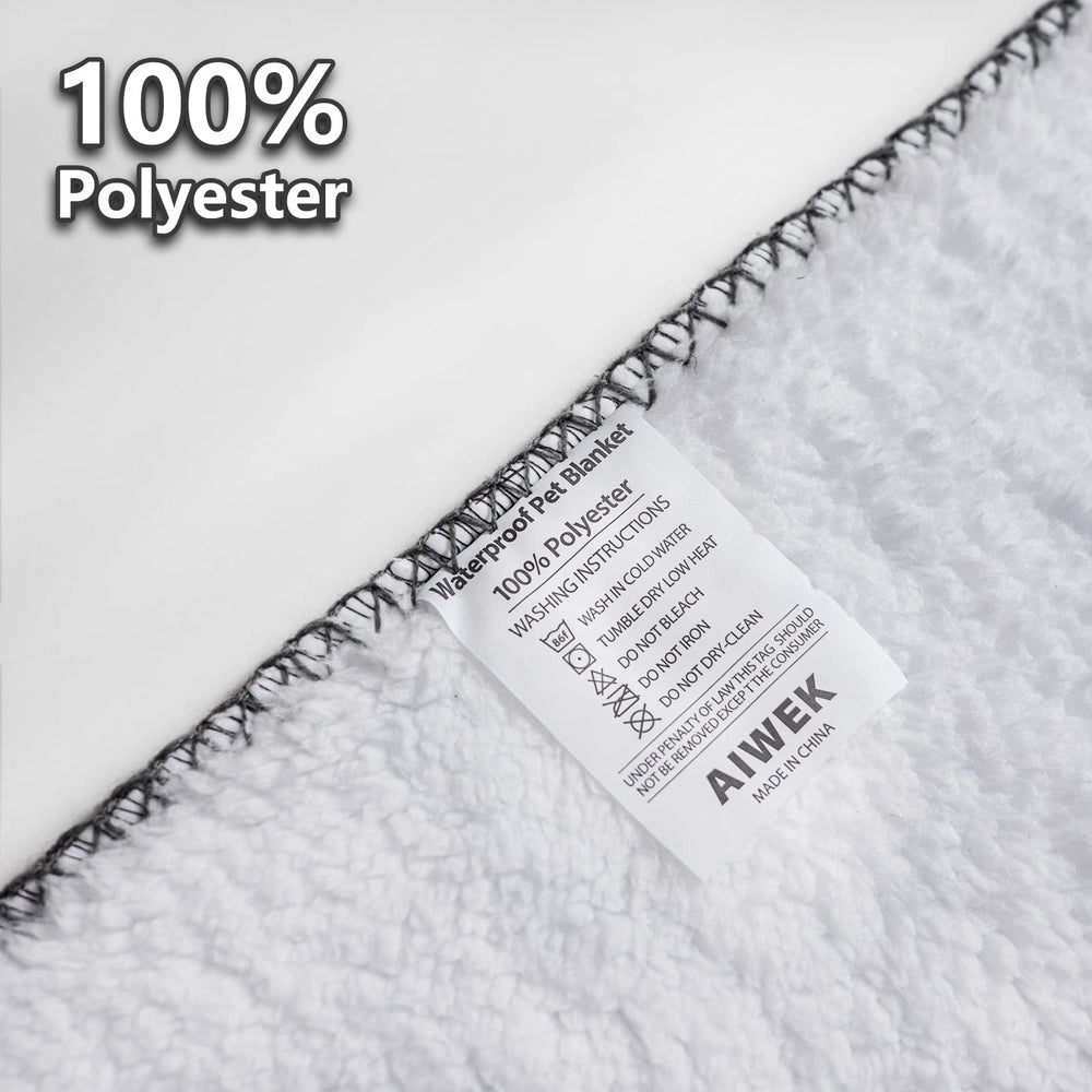 AIWEK pet blanket covers beds to reduce fur and mess.