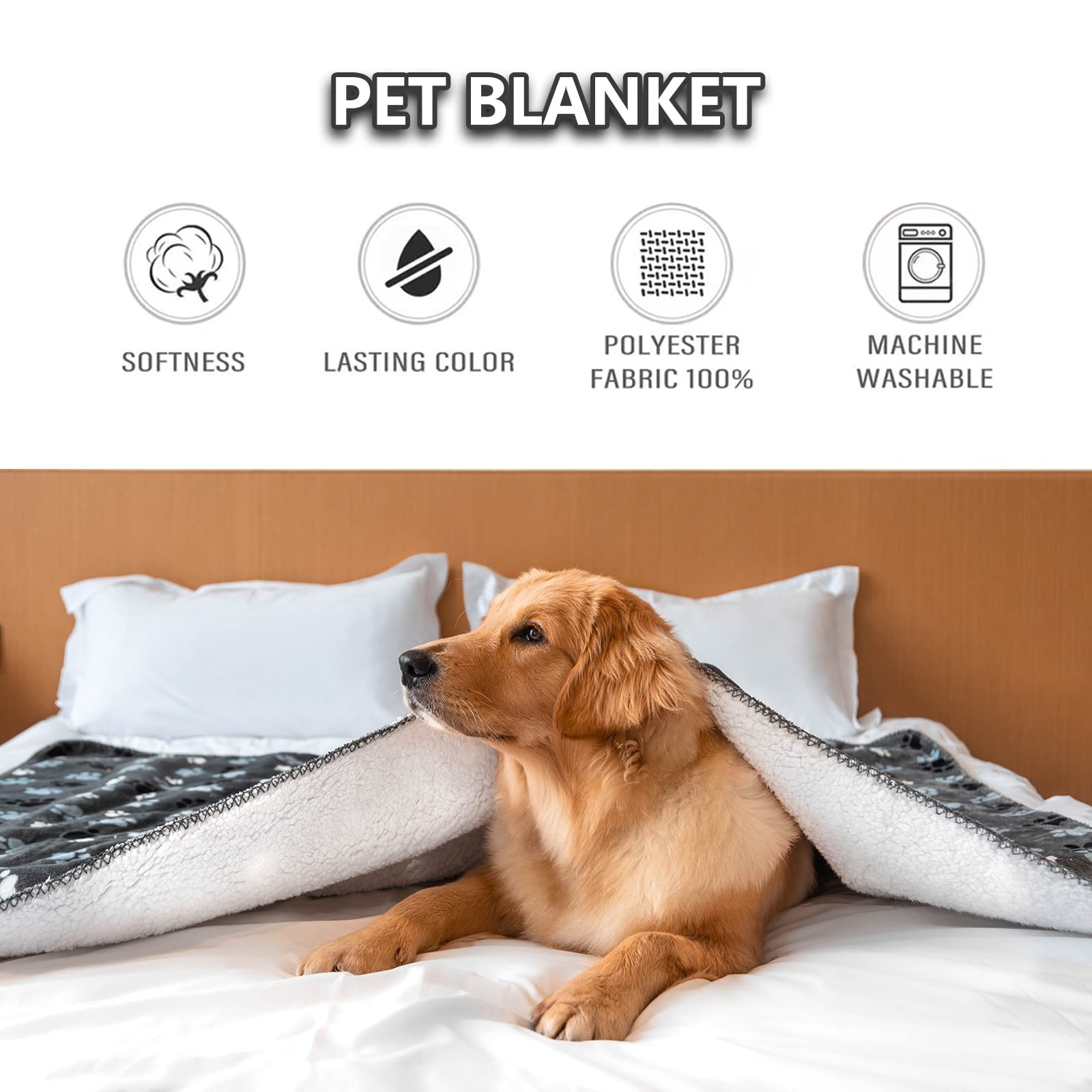 AIWEK washable pet blanket cleans easily in cold cycles.