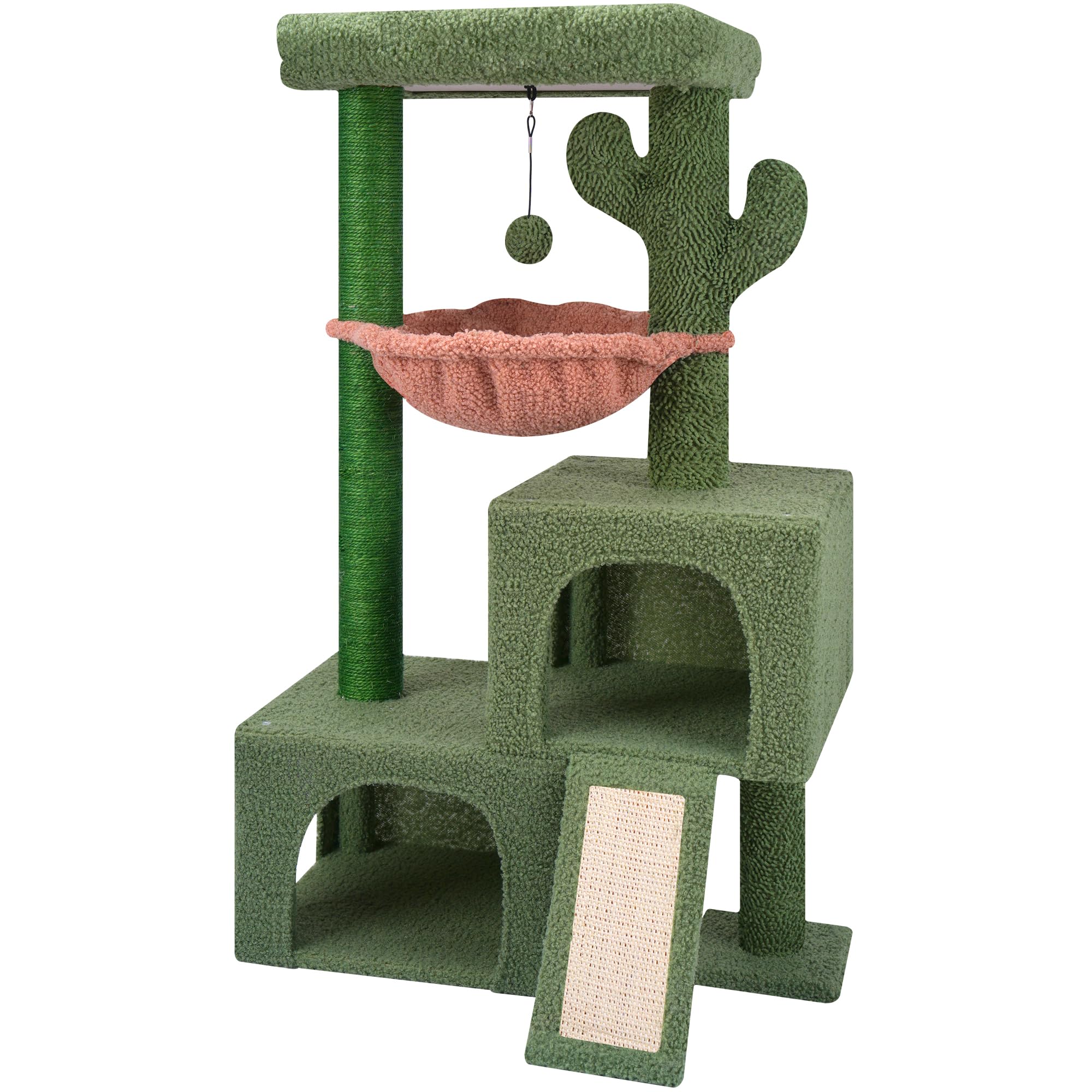 AIWIKIDE cactus cat tree base board provides sturdy foundation for play and rest.