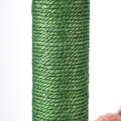 AIWIKIDE cactus cat tree round hammock offers a comfy nap after active play.
