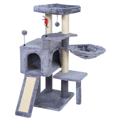 AIWIKIDE cozy-hammock cat tree offers a comfy nap spot for cats.