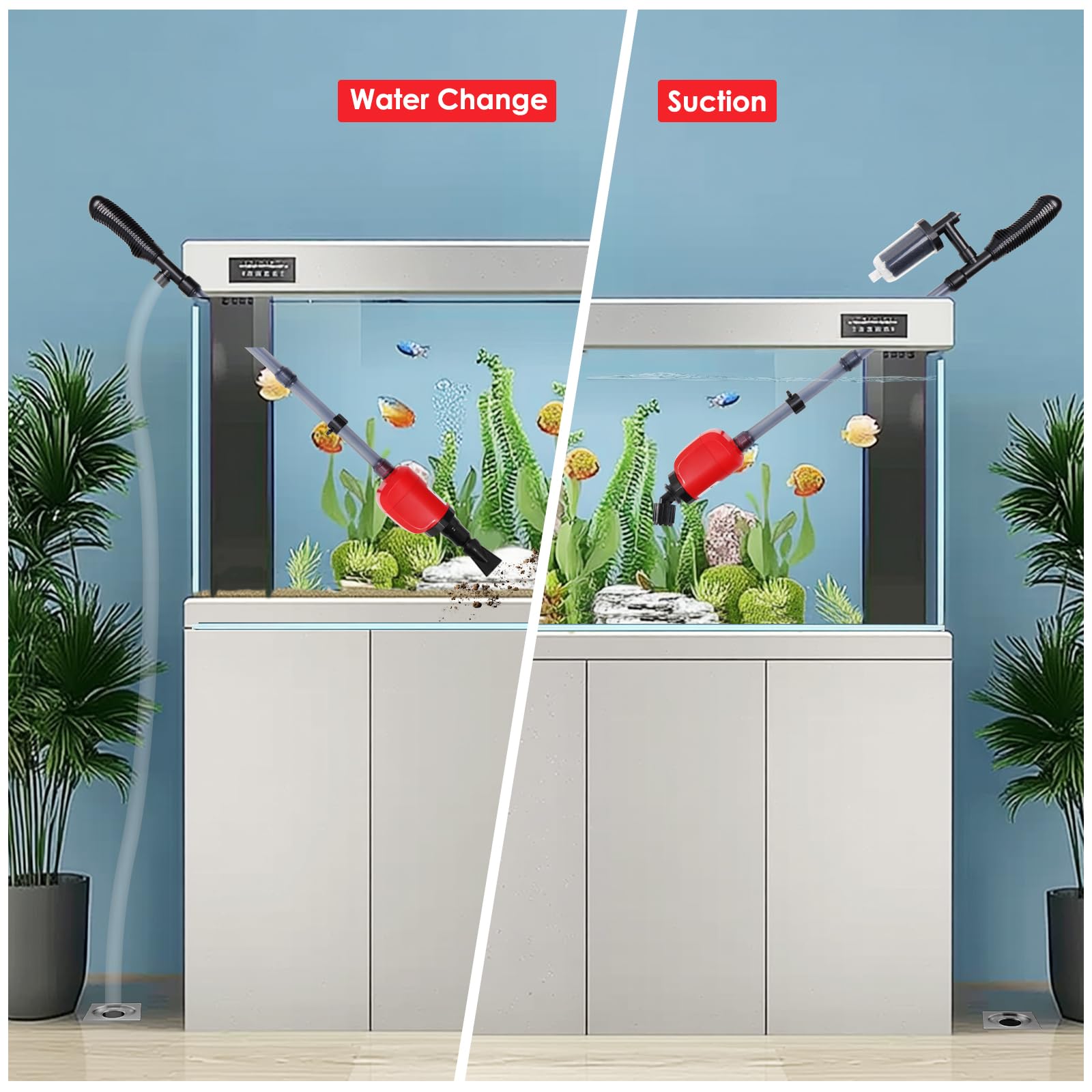 aiwrbwcey water change system facilitates quick sand washing