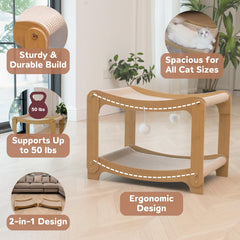 AixinPet Love scratch pad detail showing a durable sisal surface