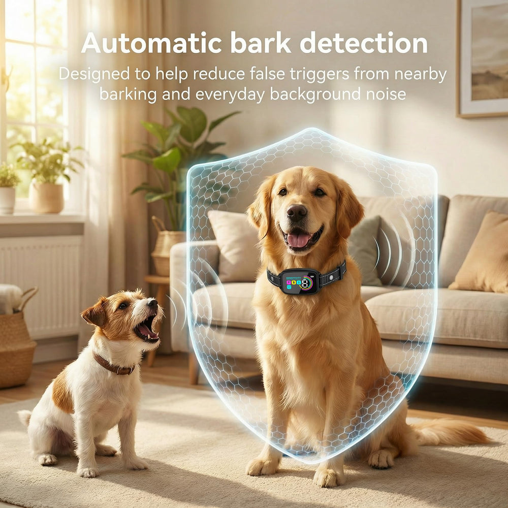Ajctxno bark collar adjustable-fit ensures comfortable wear