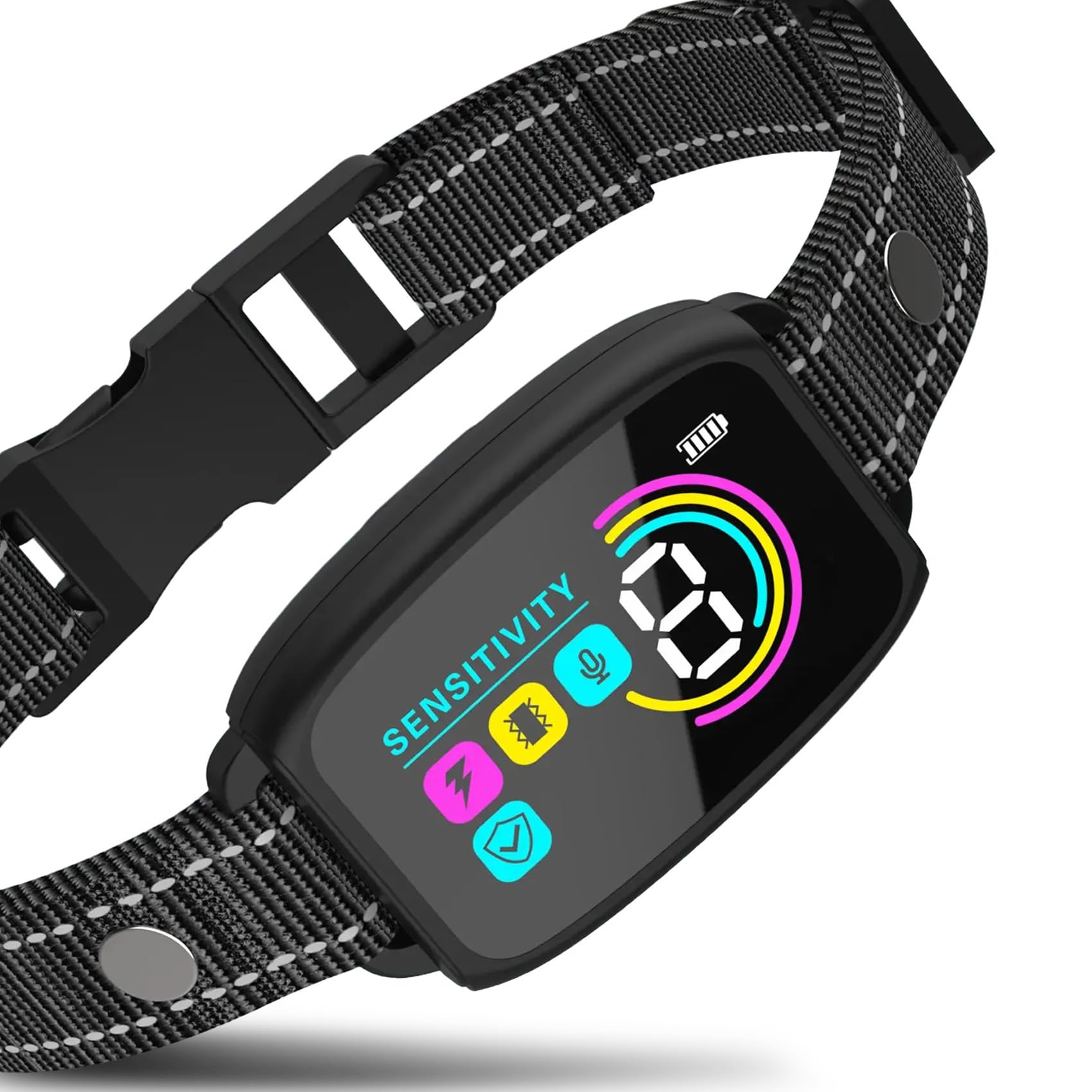 Ajctxno bark collar with detection sensor for calmer walks