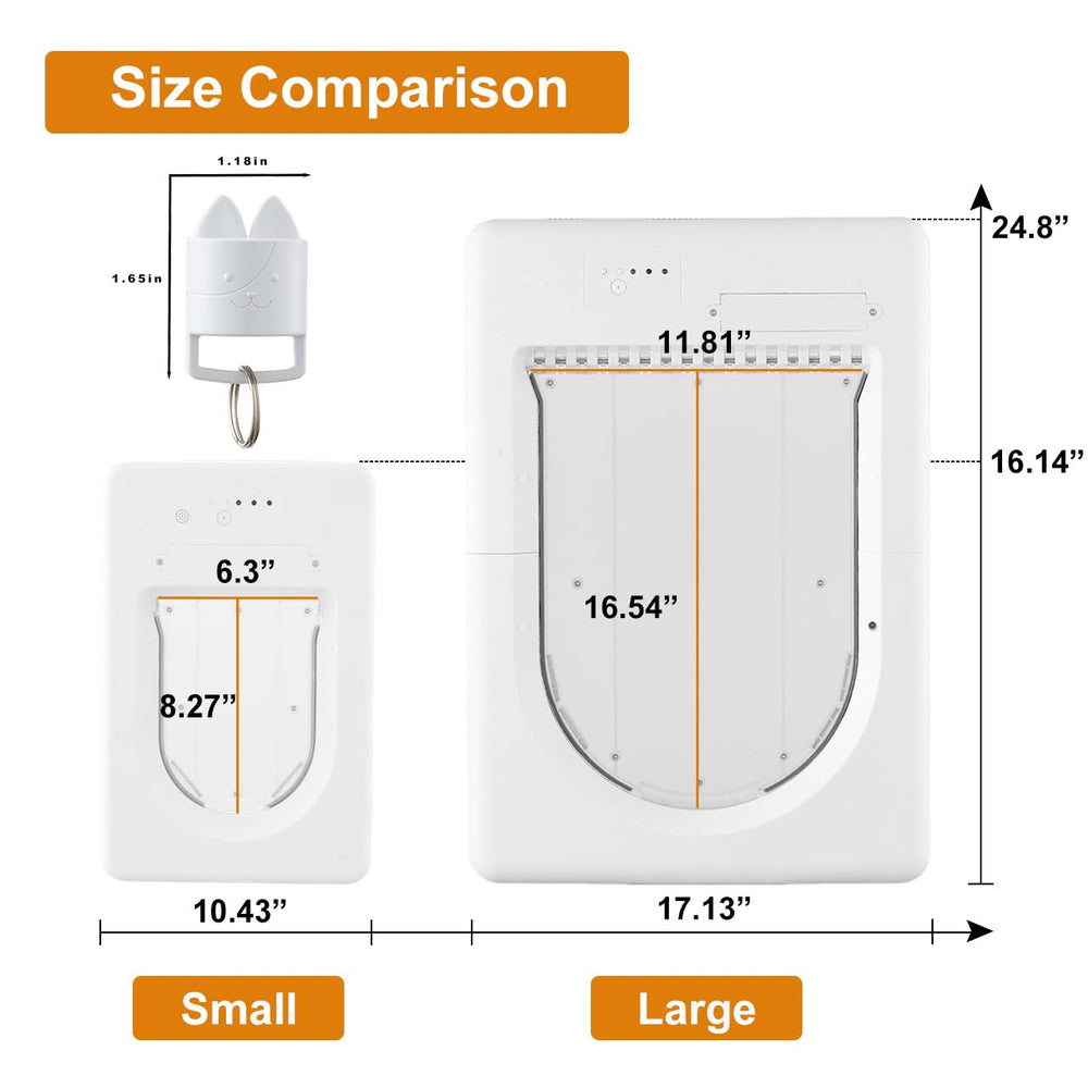 AJKJ Smart Pet Door remote key provides quick authorized access for pets.