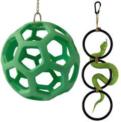 Ajqxh snake enrichment ball for active exploration and climbing
