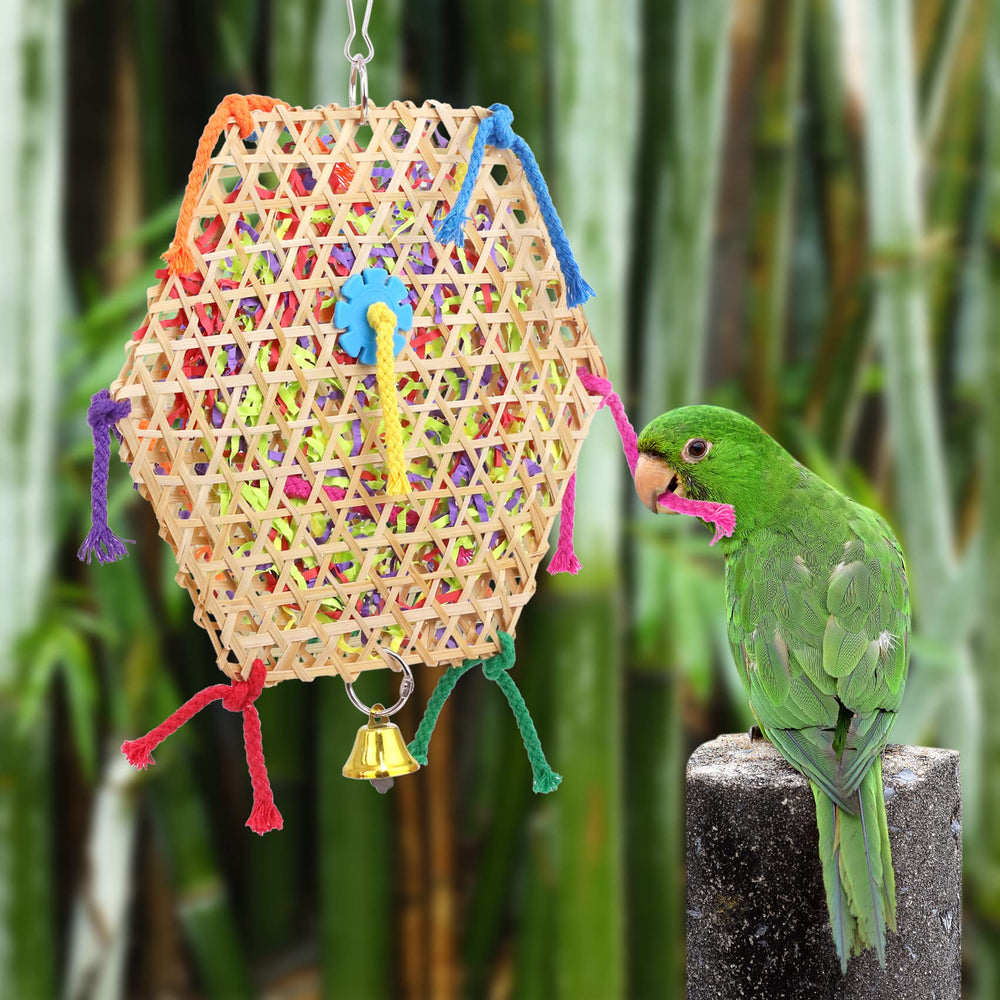 AK KYC Bird Parrot Toys 2-pack versatile for foraging and play.