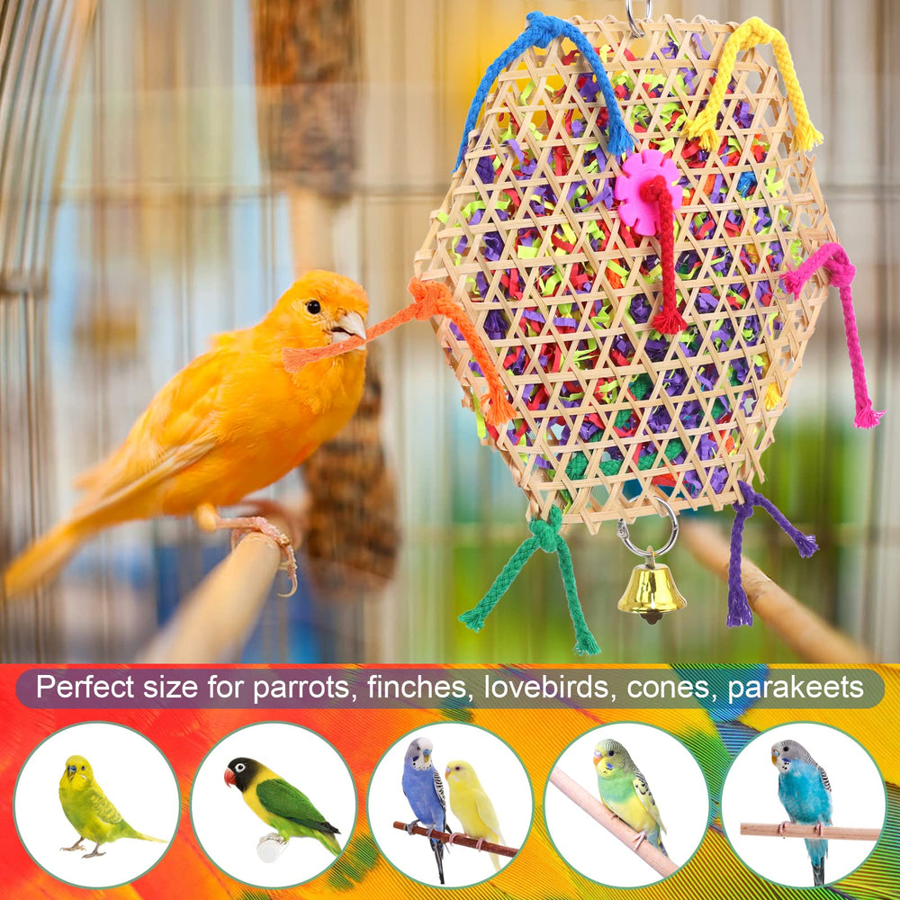 AK KYC Bird Parrot Toys safe non-toxic construction for chewing.