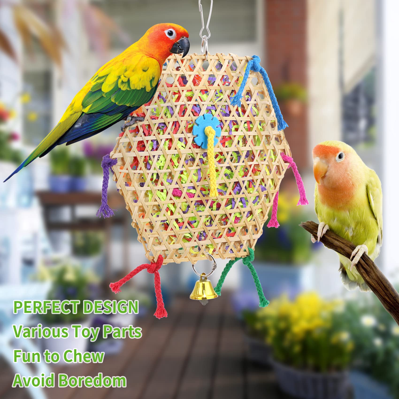 AK KYC Bird Parrot Toys small bird enrichment promotes daily activity.