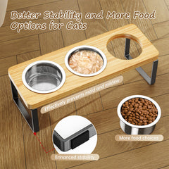 AKAOLA three stainless steel bowls are easy to clean.