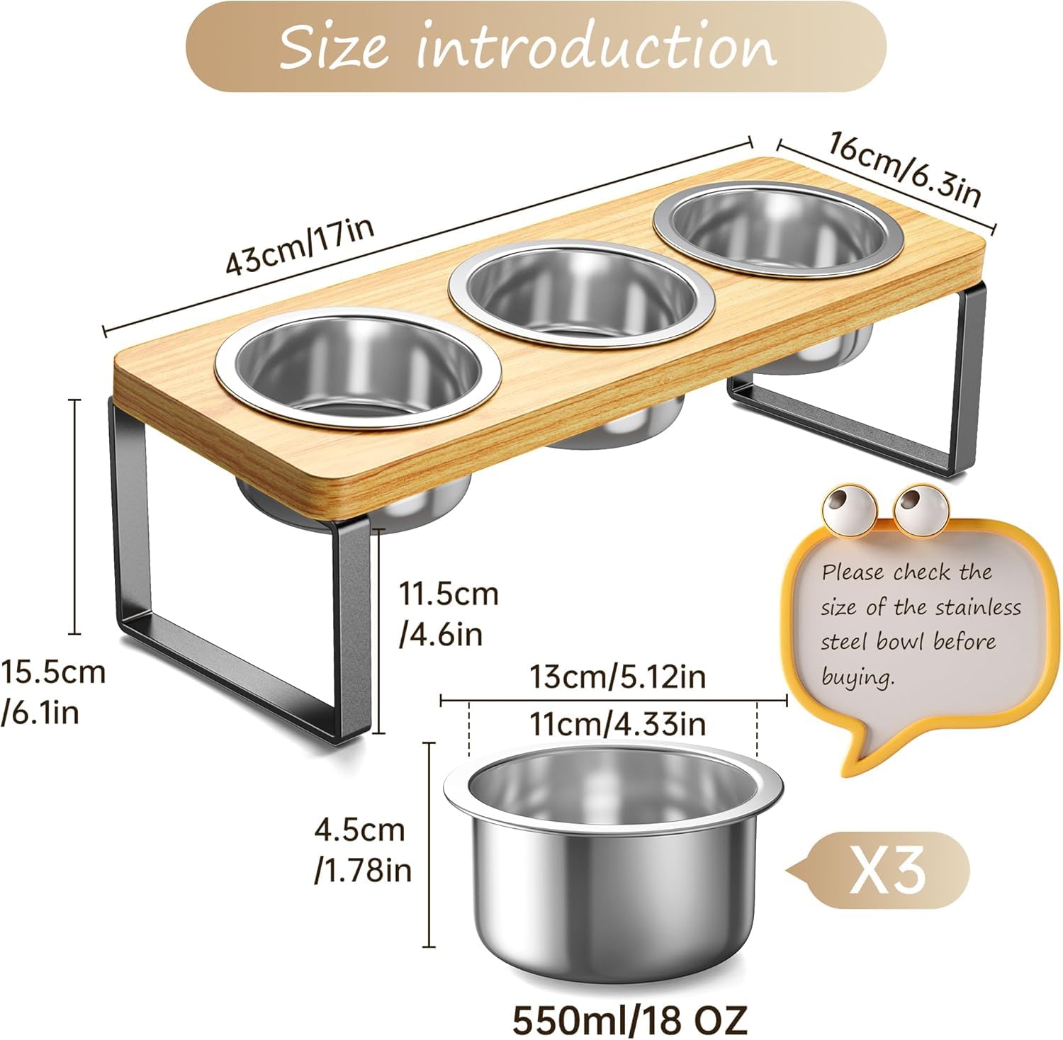 AKAOLA wooden stand offering sturdy support during meals