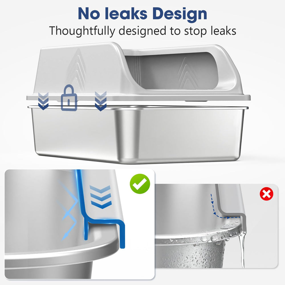 AKAOLA odor-resistant stainless steel stays fresh and easy to sanitize