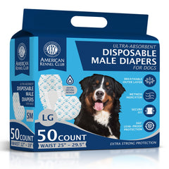American Kennel Club male dog wrap with wetness indicator for easy timing