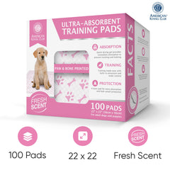 AKC Paw and Bone quick-dry core training pad keeps paws clean and dry