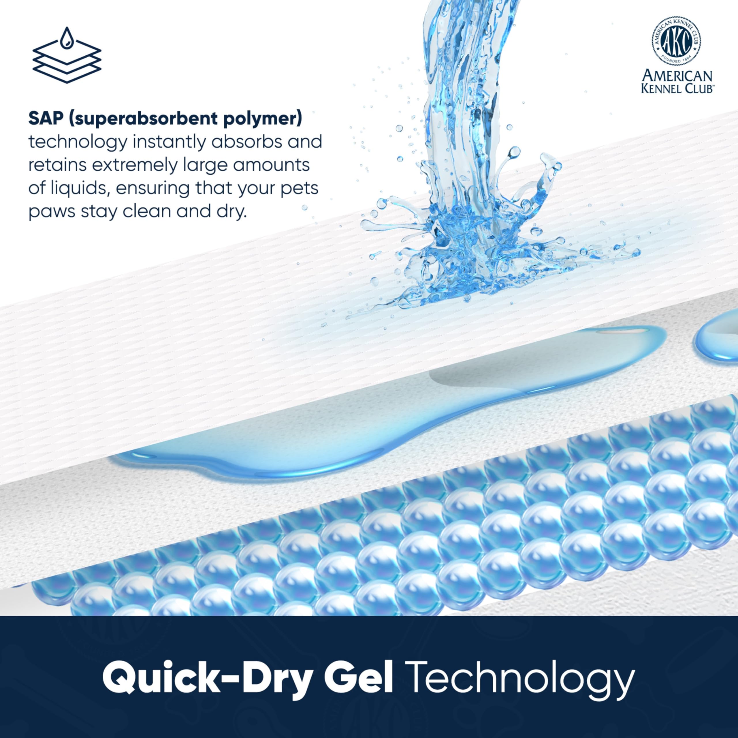 AKC62975 pad backside with waterproof layer visible for floor protection
