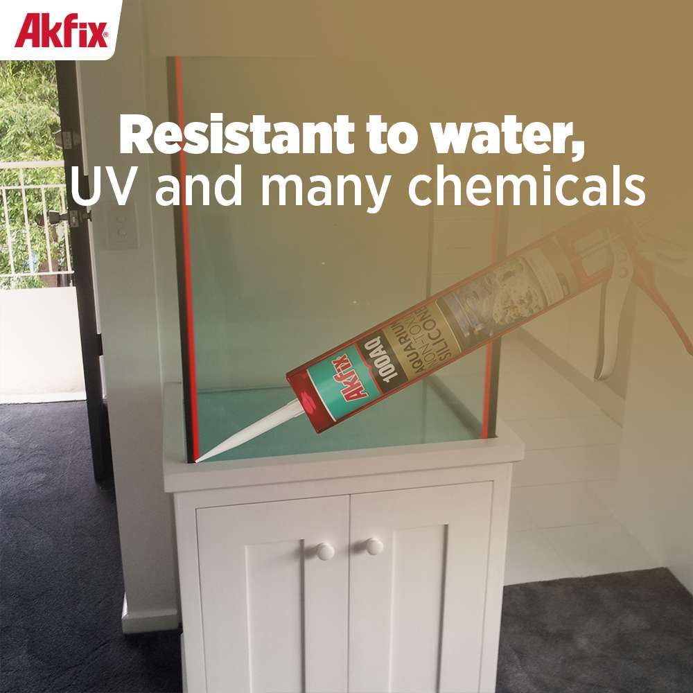 Akfix 100AQ sealant vivarium safe for terrariums and reptiles