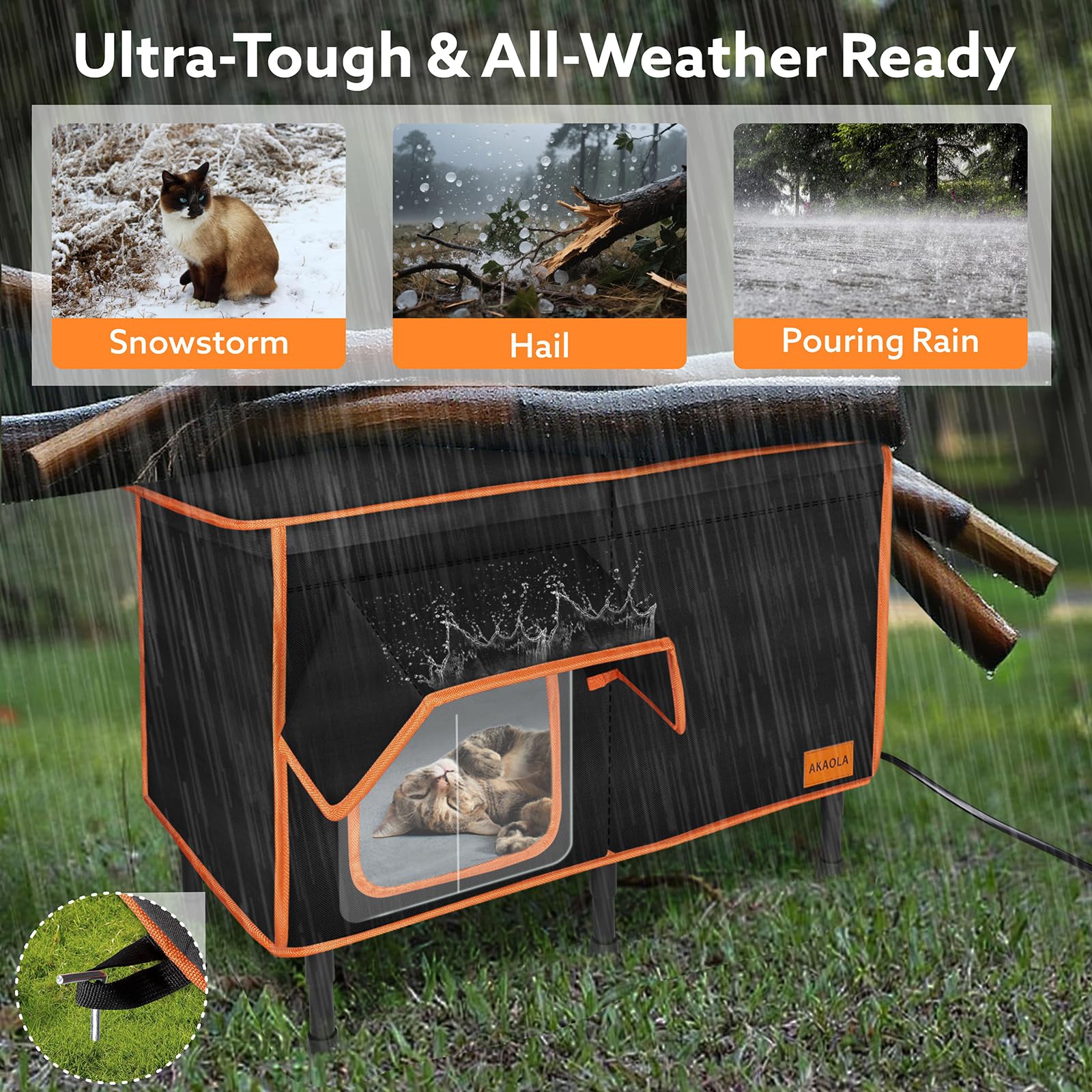 AKAOLA removable interior mat stays clean and dry.