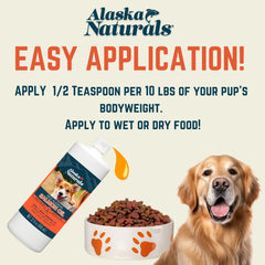 Alaska Naturals salmon oil label closeup highlighting simple ingredients