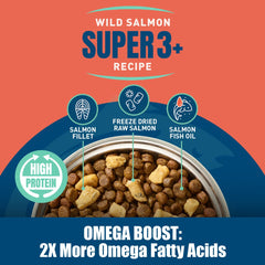 Alaskan Gold salmon oil adds a nourishing shine to the coat.