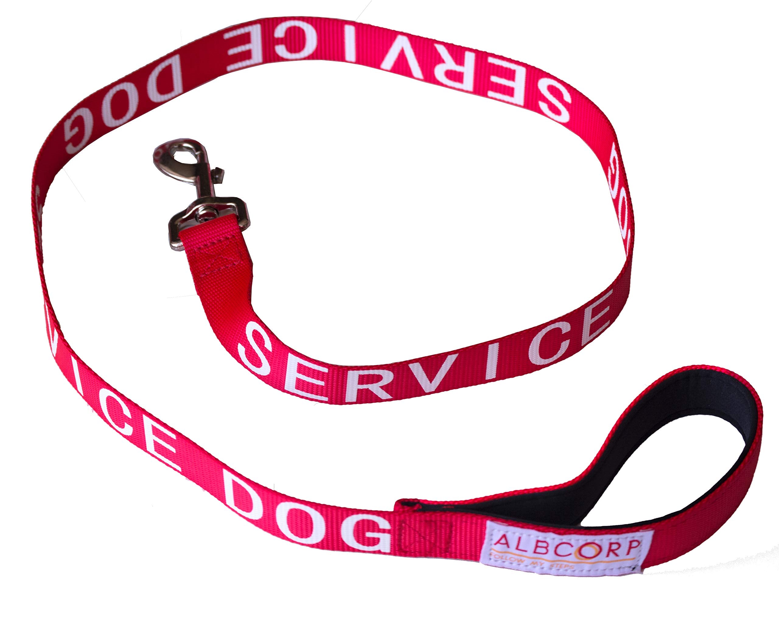 ALBCORP leash pictured with harness compatibility for versatile setups.