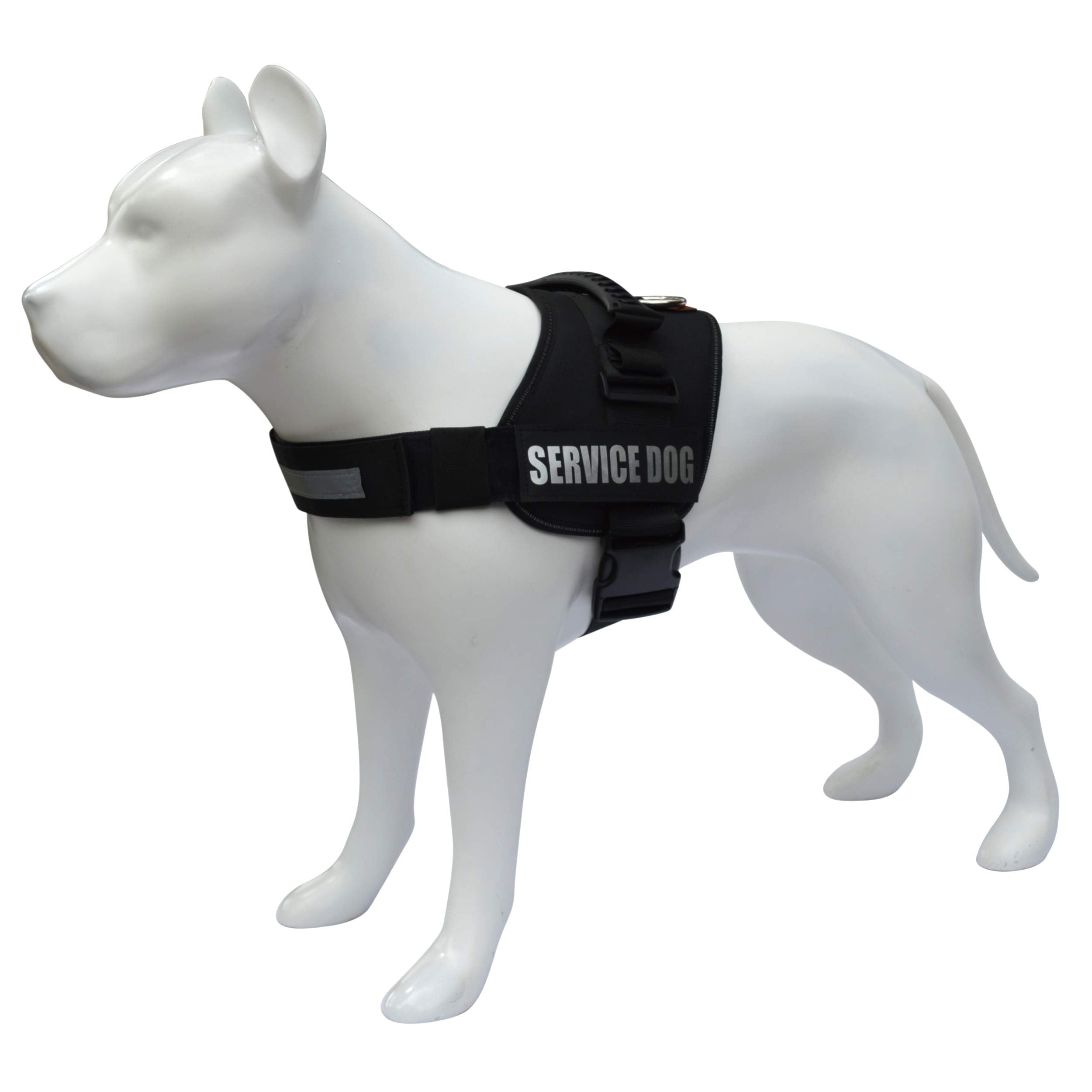 ALBCORP service-dog-vest-harness-chest-measurement guides proper fit for each dog.