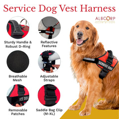 ALBCORP vest with reflective trim detail for night visibility.