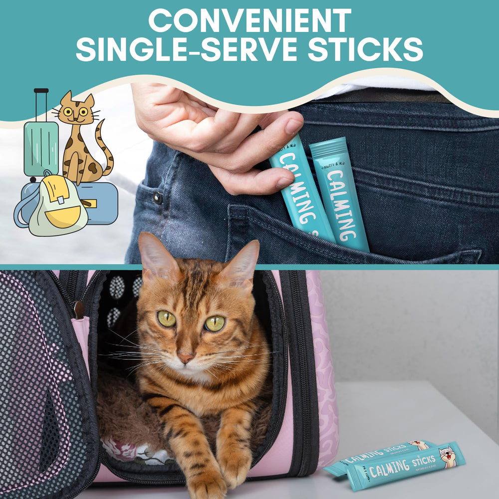 Albert & Mia kitten-friendly calming treat shown for young cats.