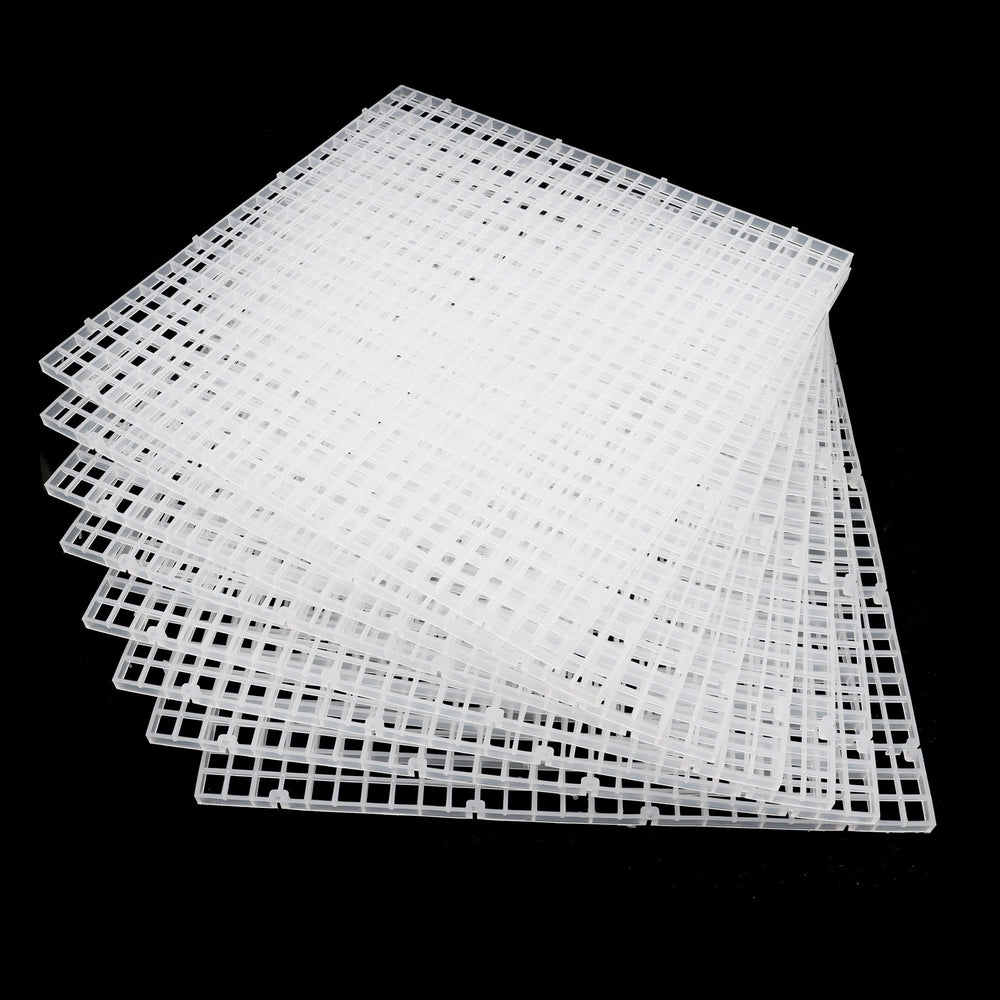 ALEGI aquarium egg crate grid divider, top view shows modular tank zones.