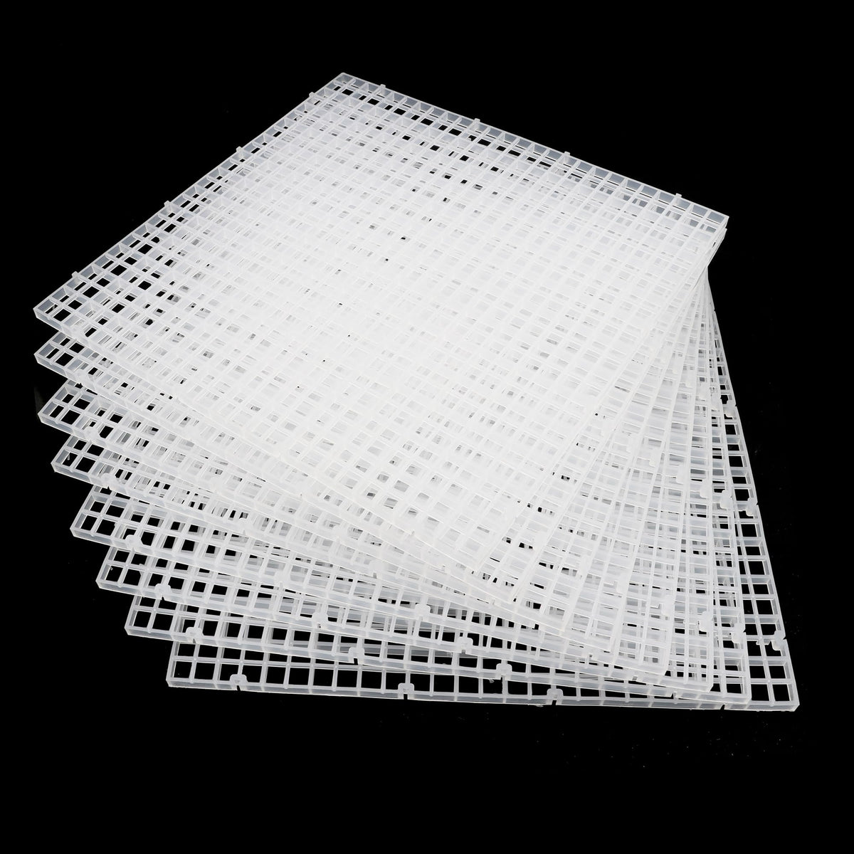 ALEGI aquarium egg crate grid divider, top view shows modular tank zones.