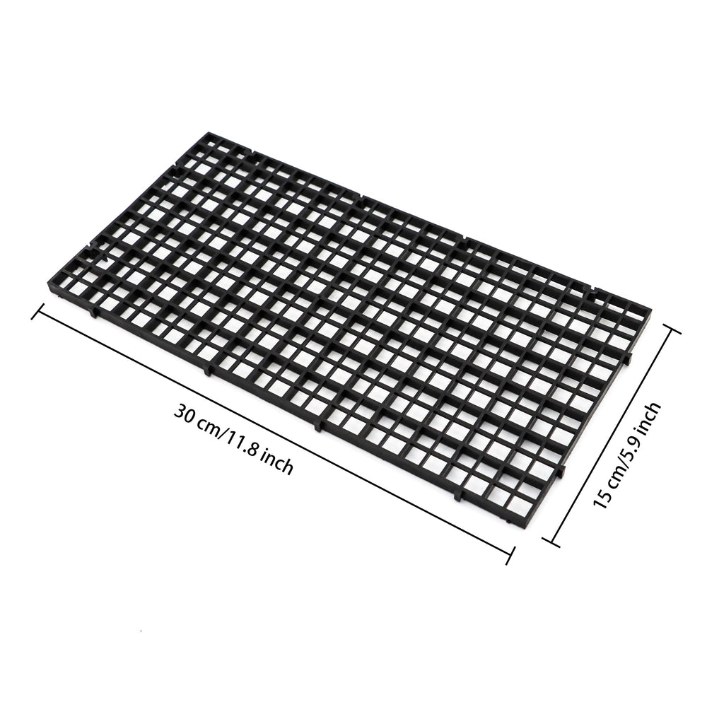 ALEGI aquarium grid bottom tray for waste capture and easy maintenance.