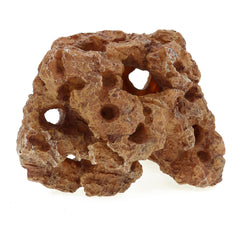 ALEGI detailed carved aquarium rock reef with multiple entrances for fish.