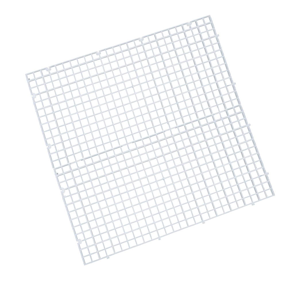 ALEGI plastic grid bottom tray facilitates easy cleaning and water flow.