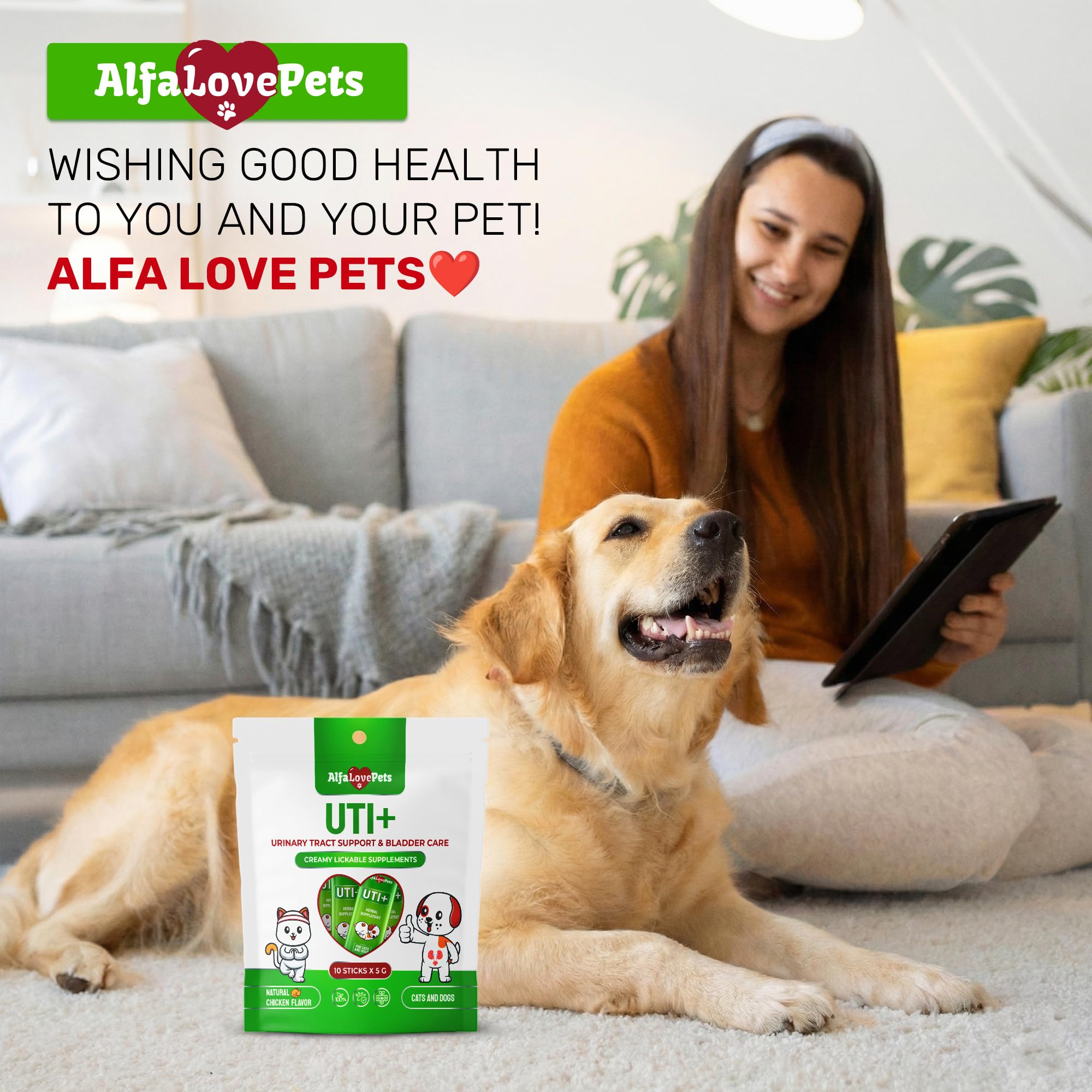 Serving suggestion: top or mix into pet bowls with Alfa Love Pets.
