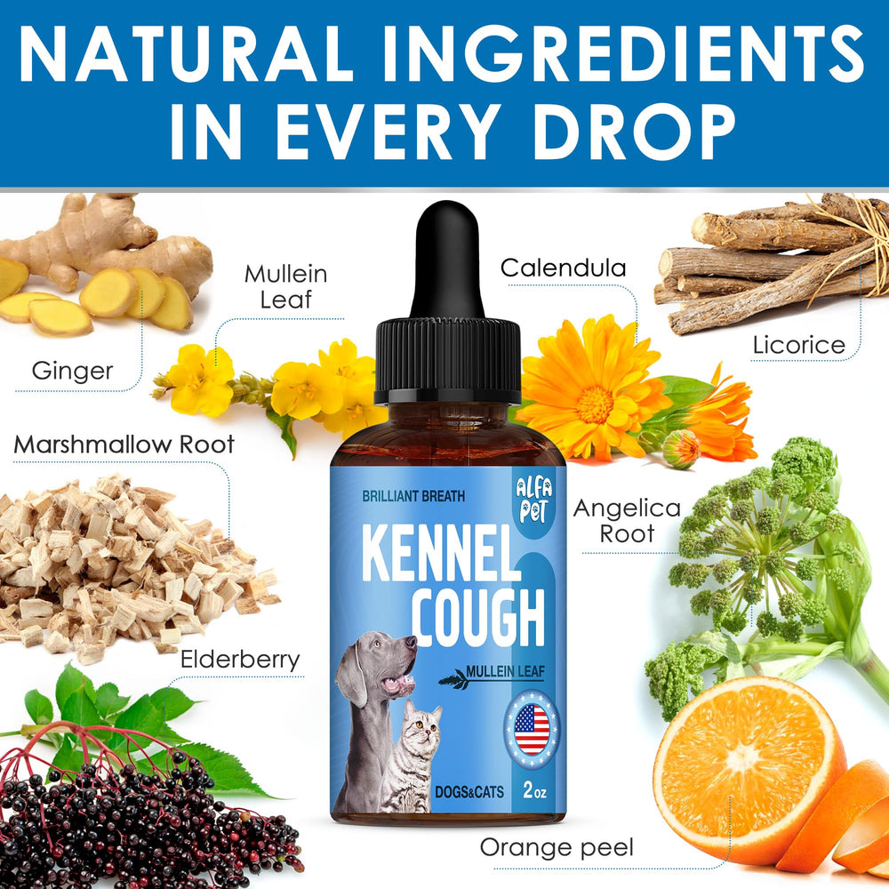 Alfa Pet herbal blend ingredients showing natural support
