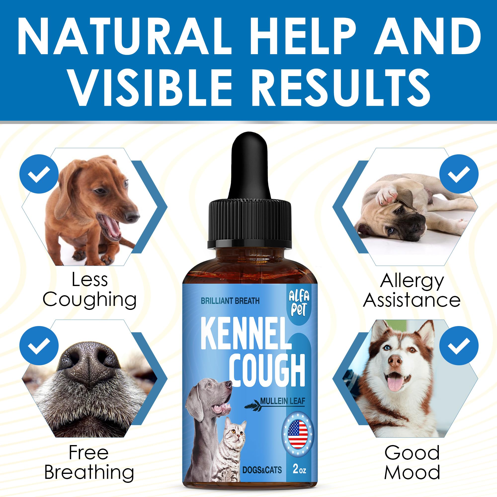 Alfa Pet Kennel Cough dosage dropper for precise dosing