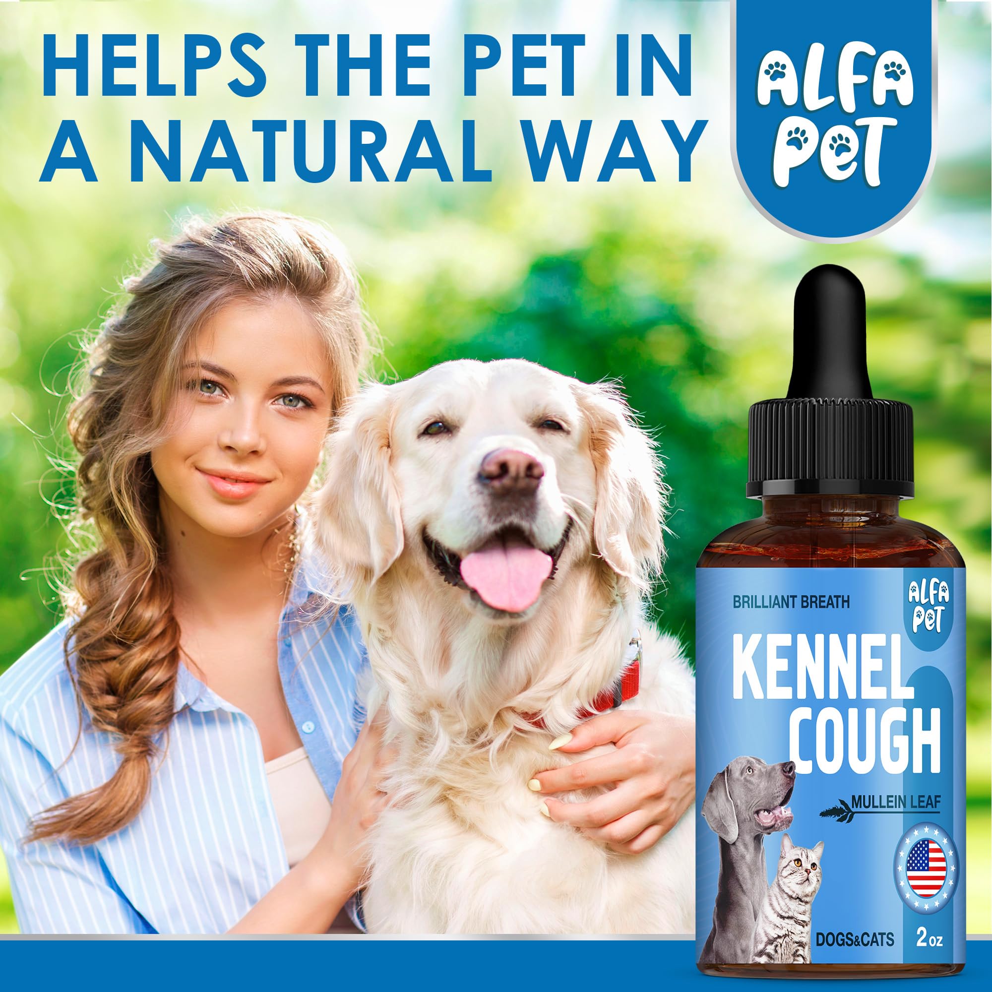 Alfa Pet large dog direct mouth administration with dropper