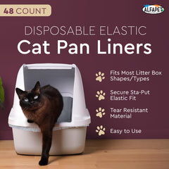 Alfapet disposable litter liners simplify cleaning and waste removal in one step.