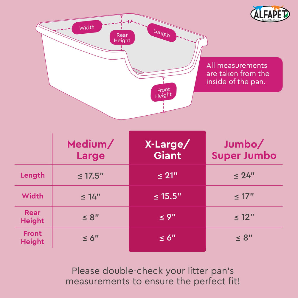 Alfapet easy cleanup liner simplifies daily litter changes
