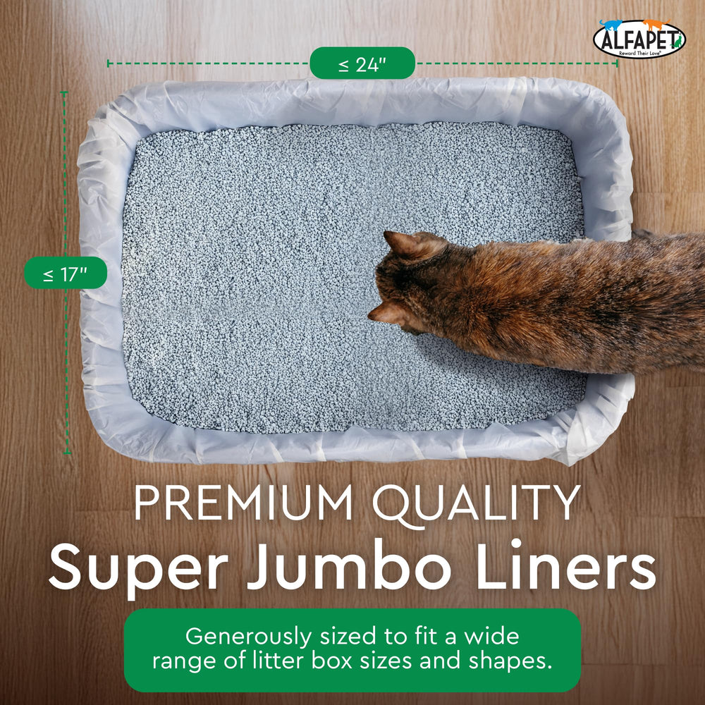 Alfapet giant-pan-compatible liner fits jumbo pans without slipping.
