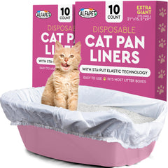 Alfapet litter box liner with elastic band for secure fit