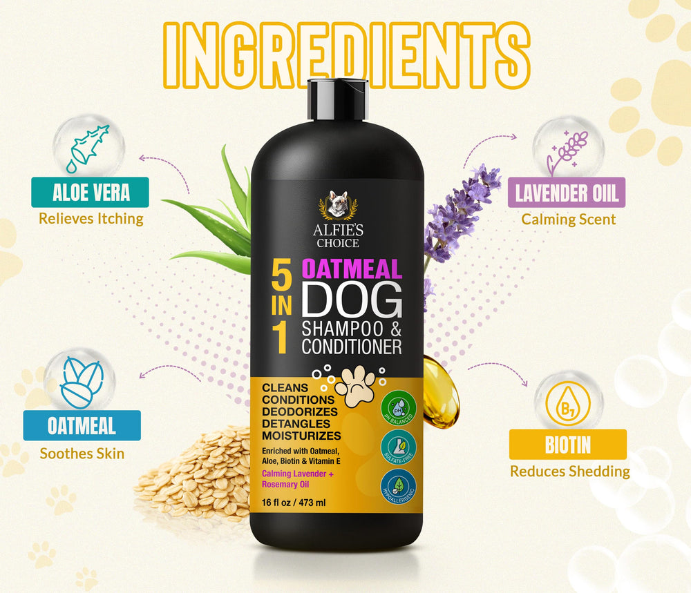 Ceramides and apricot oil nourish fur for smoother, softer coats.