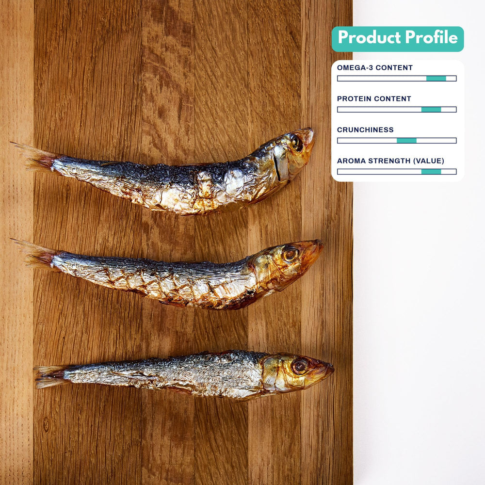 ALFIE'S TREATOS sardines pack front highlighting simple ingredients
