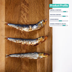 ALFIE'S TREATOS sardines pack front highlighting simple ingredients