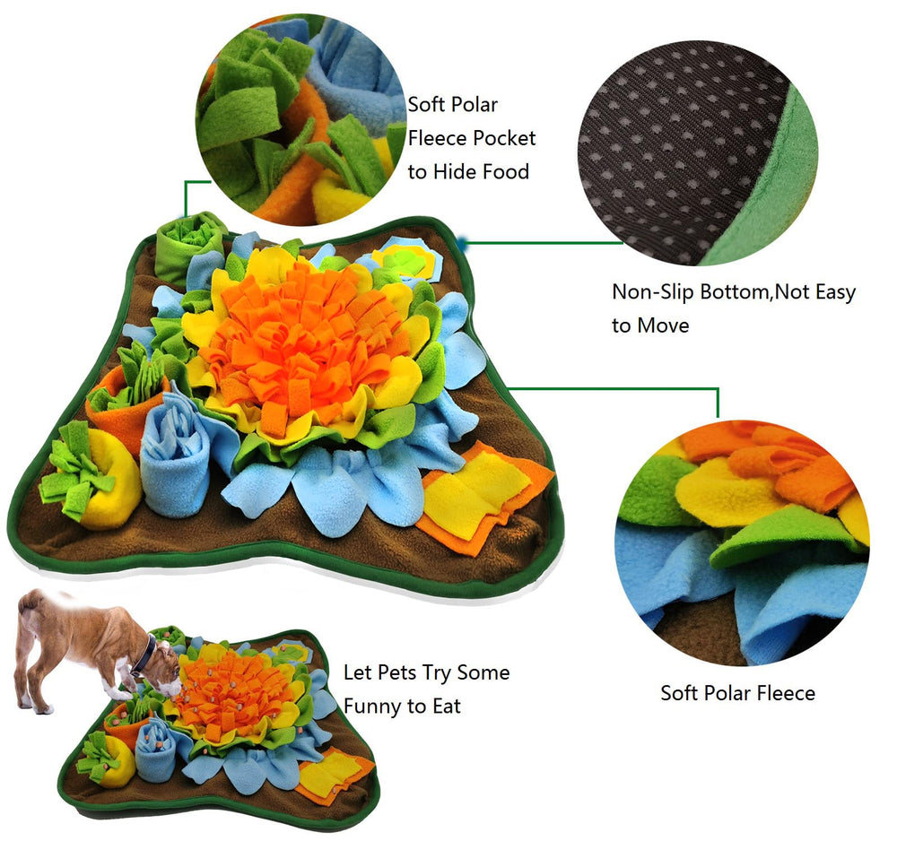 Alibuy Snuffle Mat fleece close-up highlighting soft fabric for nose work